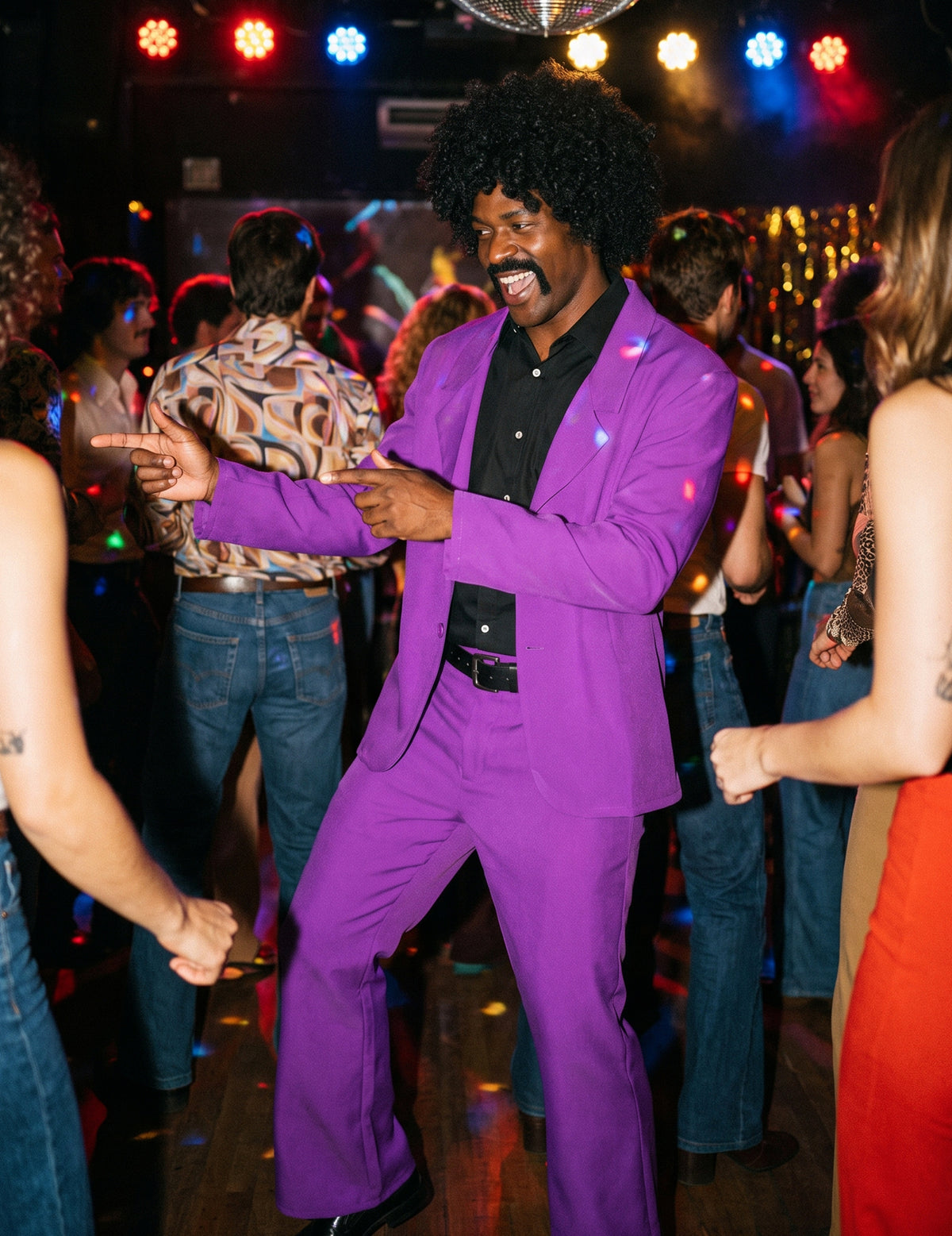Lila Disco Kostüm
