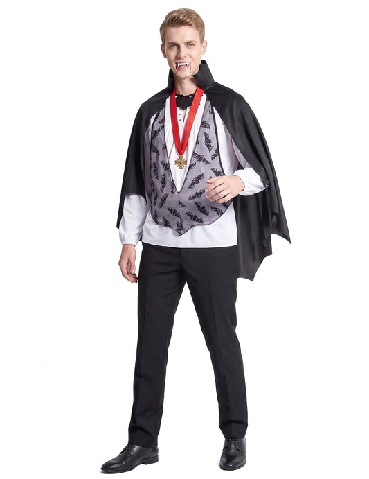 Dracula-Kostüm Halloween für Herren