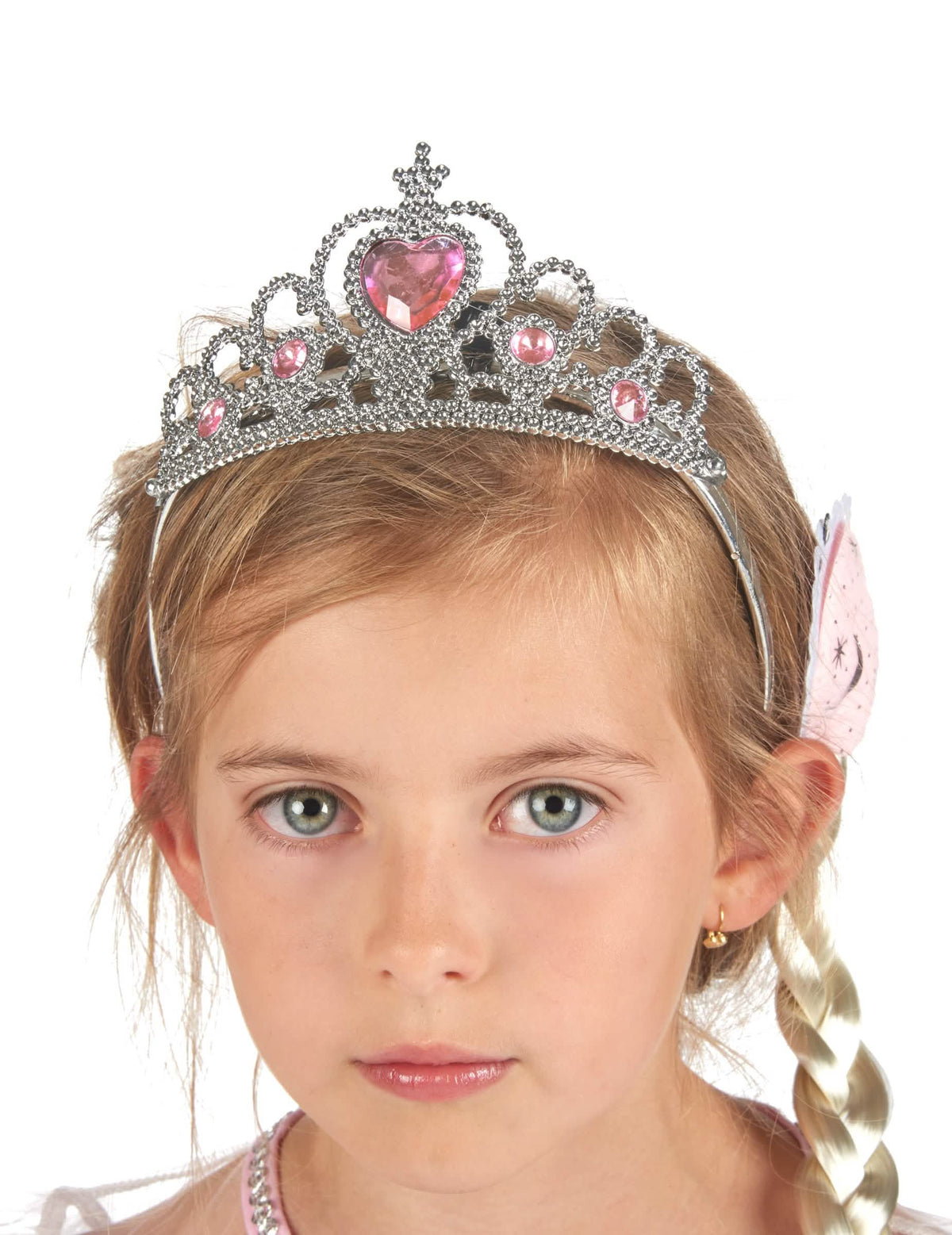 Großaufnahme des Diadems des Prinzessinnenkostüms und accessoires