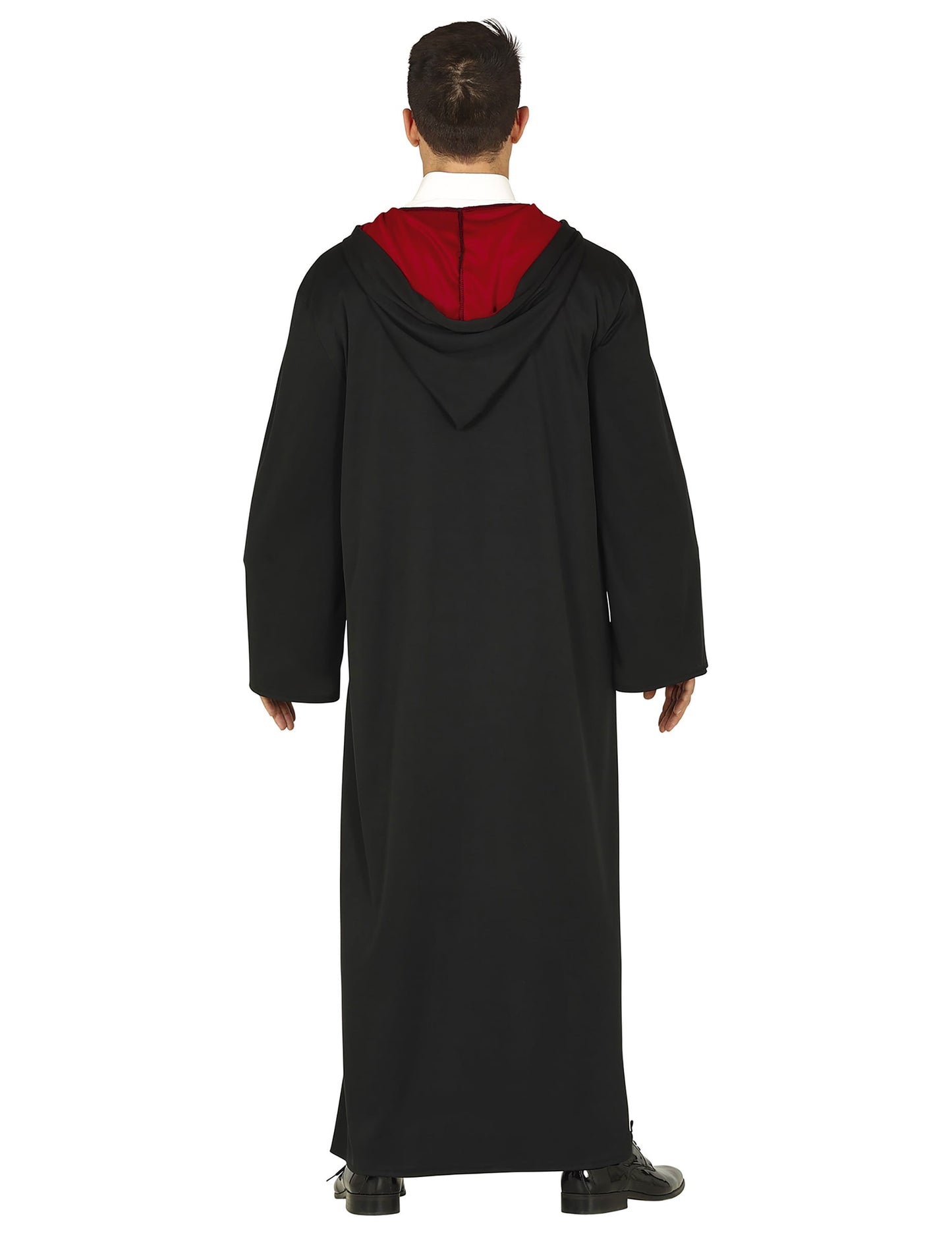 Vue de dos du déguisement d'étudiant sorcier pour homme