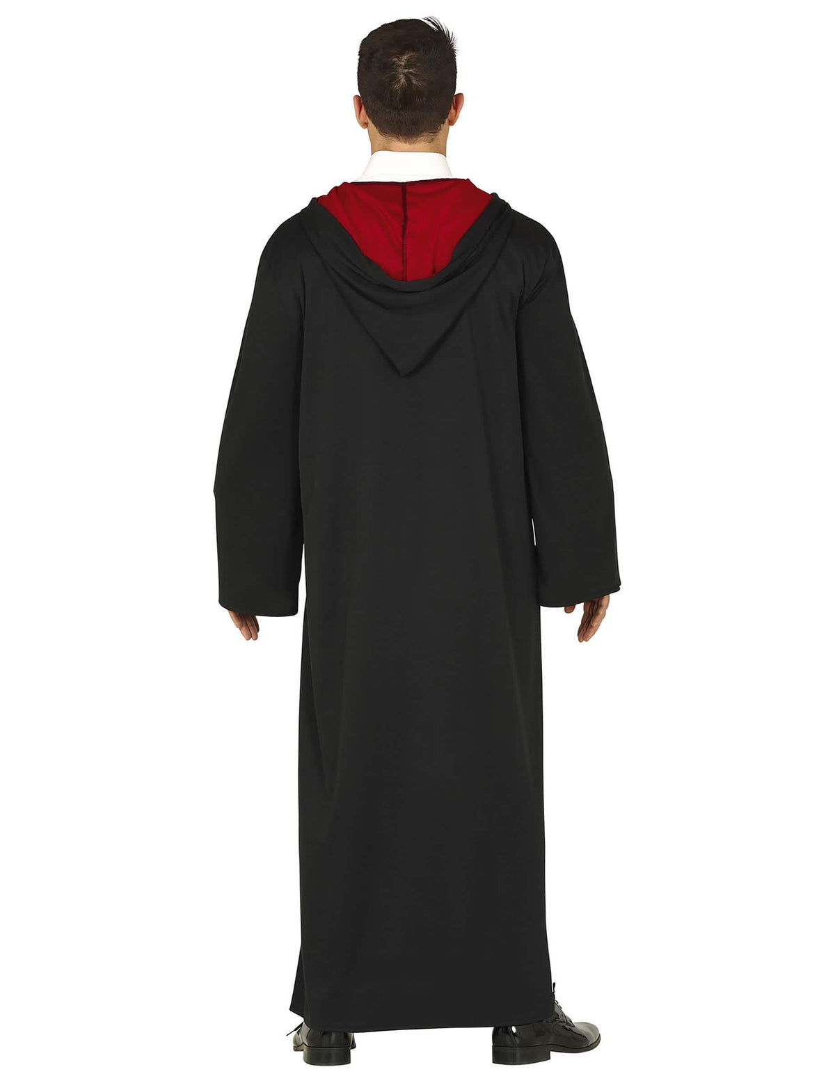 Vue de dos du déguisement d'étudiant sorcier pour homme