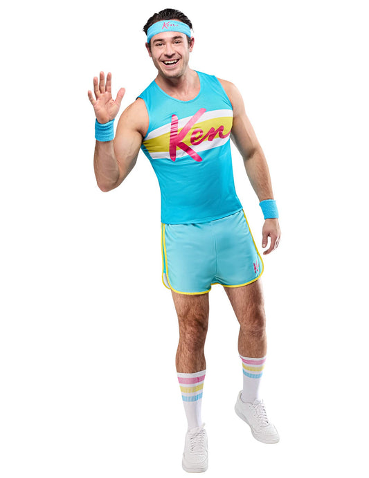 Ken™ Aerobic-Kostüm Herren blau