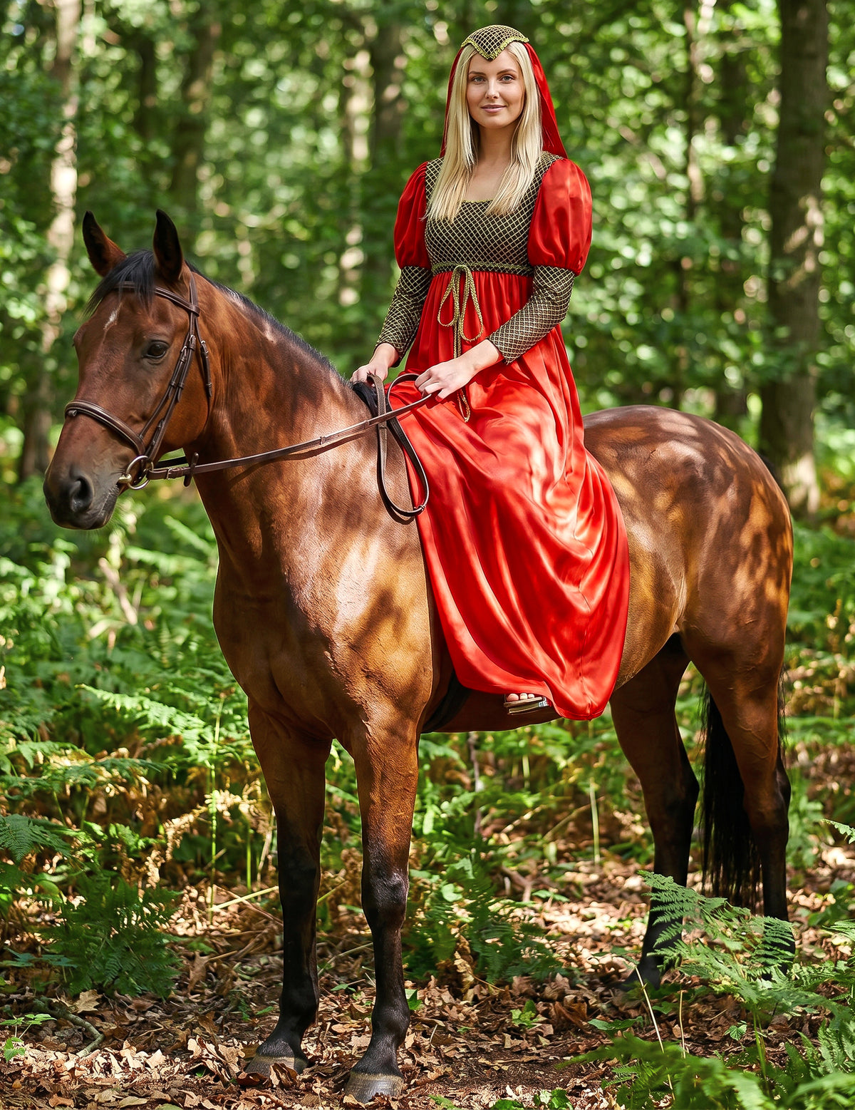 Mittelalterliches Prinzessinnenkostüm für Damen