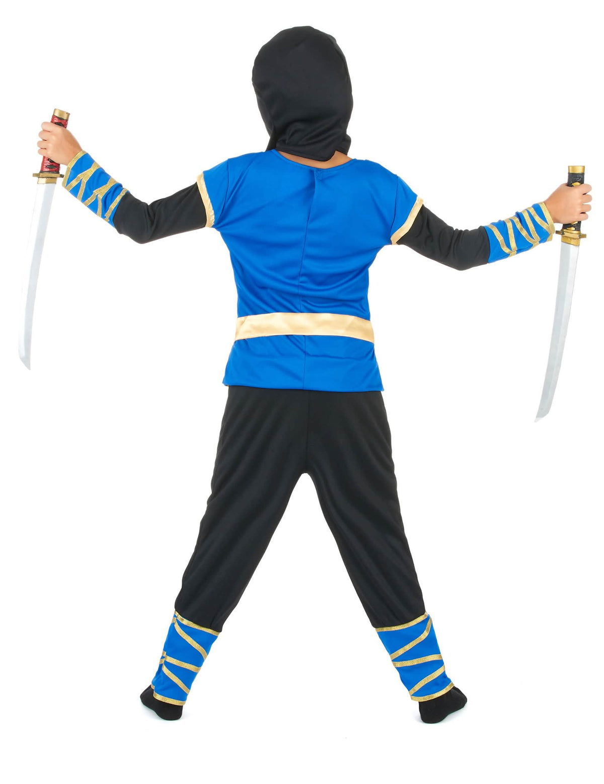 Rückenansicht des Ninja-Kostüms für Jungen