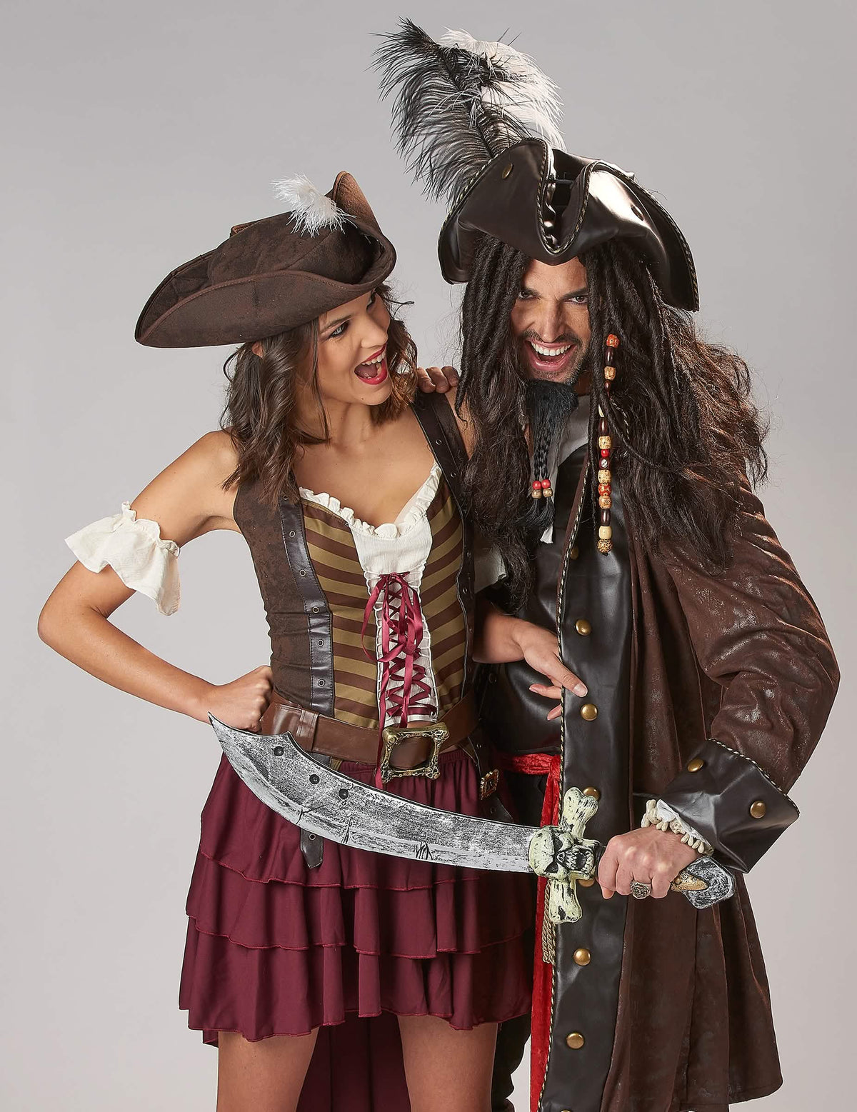 Abenteuerliches Piratenkostüm Steampunk für Damen