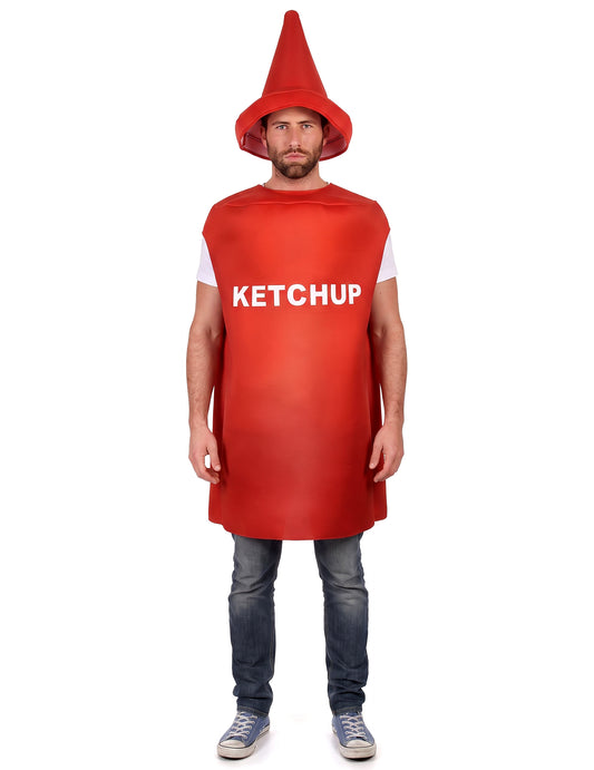 Ketchup-Tube - Kostüm für Erwachsene