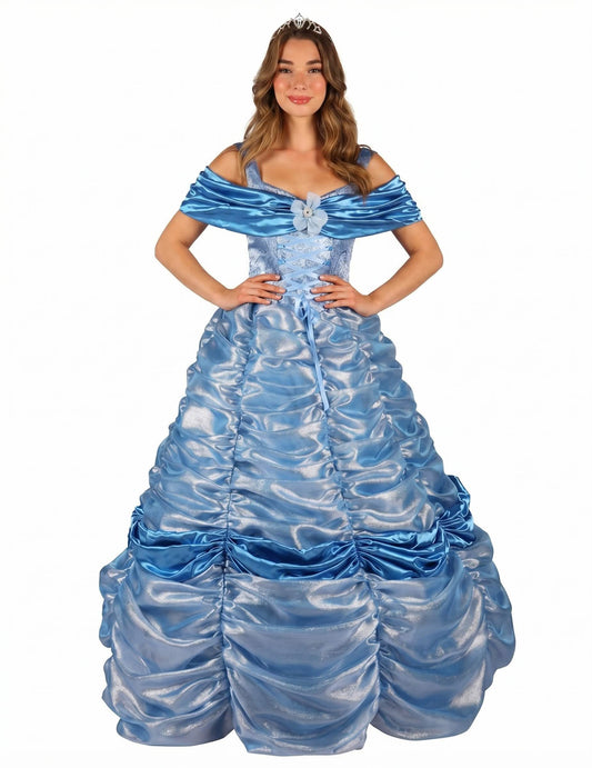 Premium Blaues Prinzessinnenkostüm für Damen