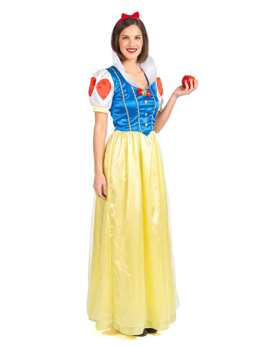 Märchenprinzessin Kostüm für Damen gelb-blau