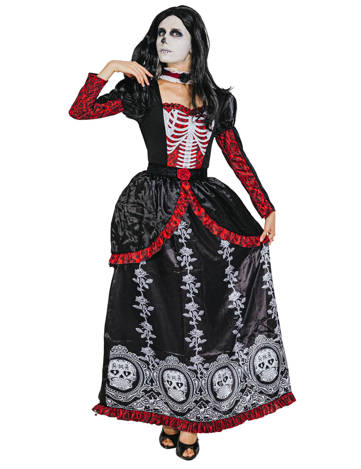 Skelett-Paarkostüm Set Dia de los Muertos für Erwachsene