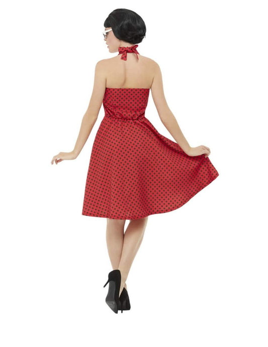 Vue de dos du déguisement rockabilly 50's