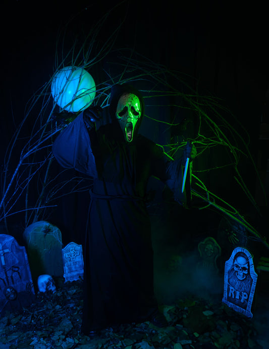 Scream™-Kostüm Halloween Killer-Verkleidung mit Maske schwarz