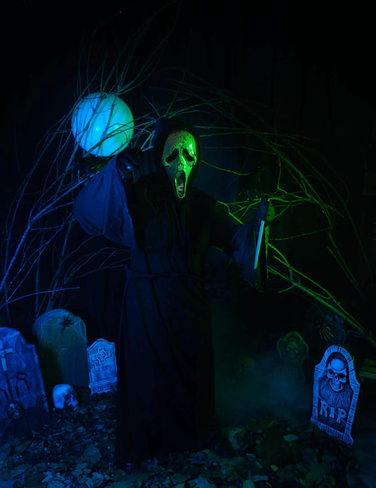 Scream™-Kostüm Halloween Killer-Verkleidung mit Maske schwarz