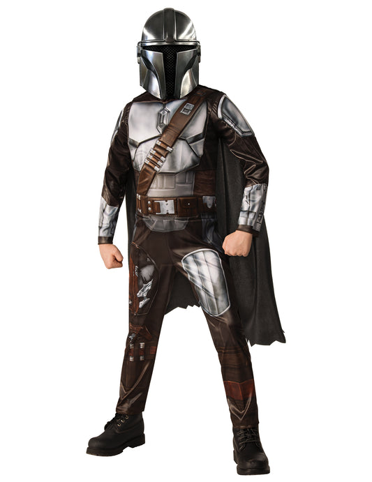 The Mandalorian™-Herrenkostüm Lizenz-Artikel Star Wars™ silber-braun