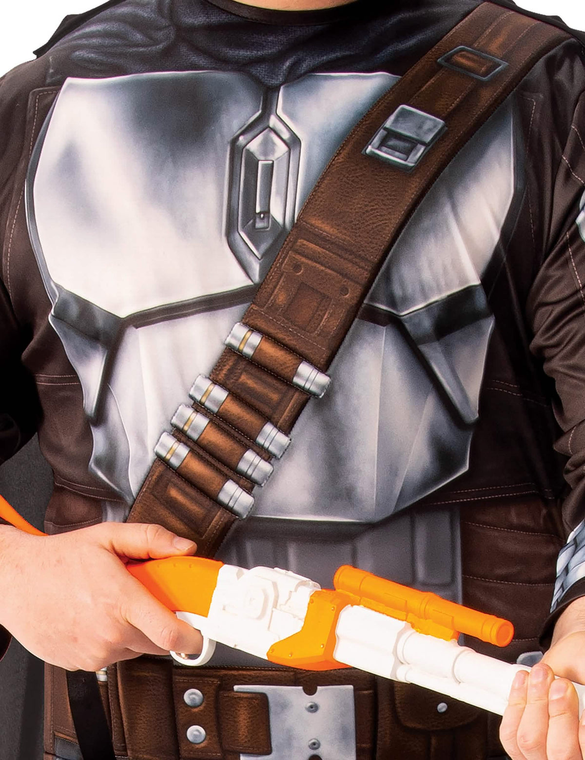 The Mandalorian™-Herrenkostüm Lizenz-Artikel Star Wars™ silber-braun