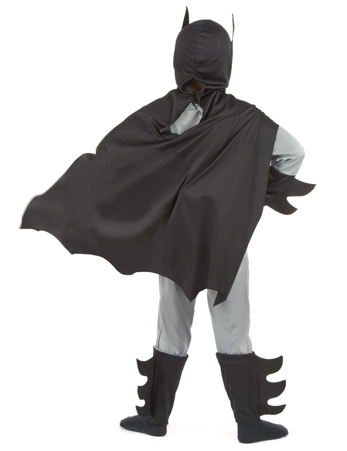 Rückansicht des Superhelden-Kostüms Mann Fledermaus für Jungen