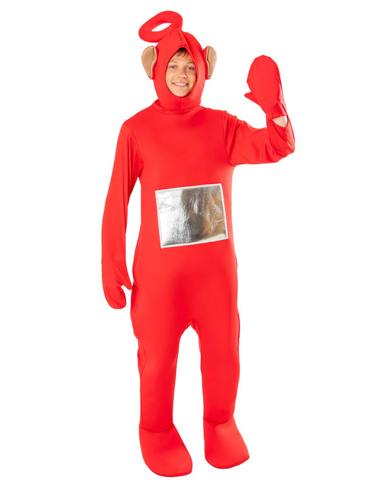 Teletubbies™-Po Kostüm Lizenzartikel für Erwachsene rot