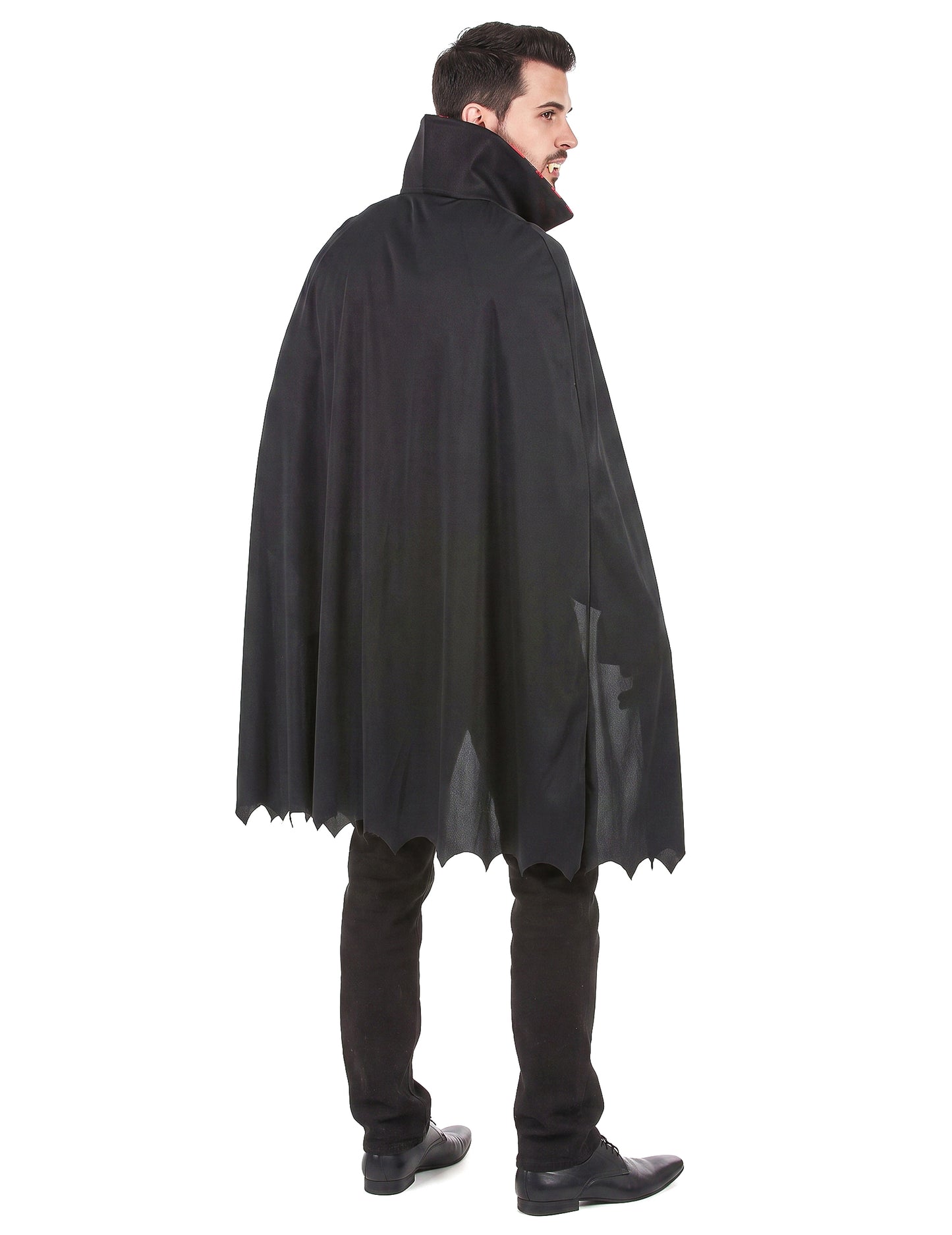 Vampirkostüm mit Totenkopfmuster für Herren schwarz-weiß-rot
