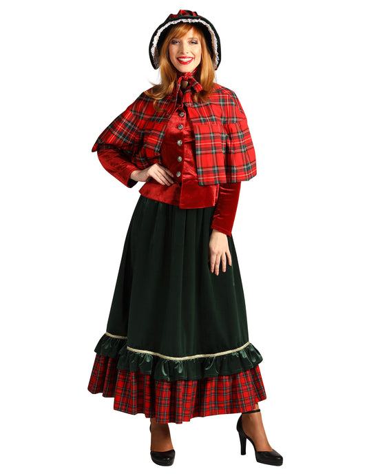 Viktorianisches Weihnachtskostüm Charles Dickens für Damen