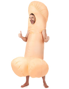 Aufblasbare Penis-Kostüme und humorvolle Accessoires