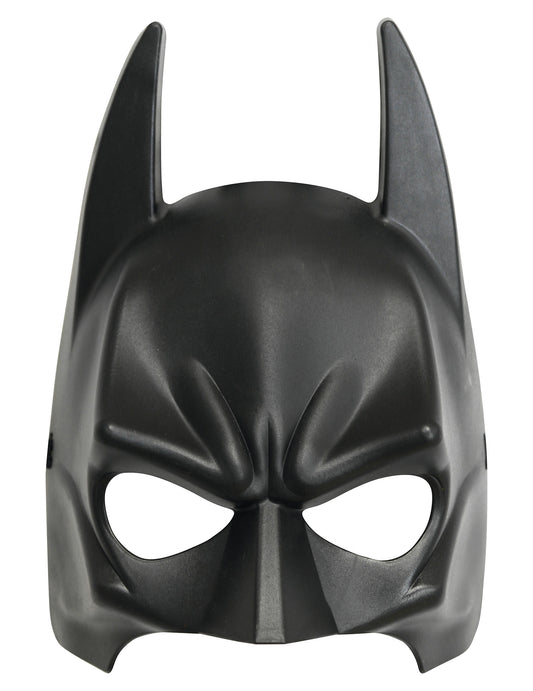 Vue de face du demi masque PVC Batman pour enfant