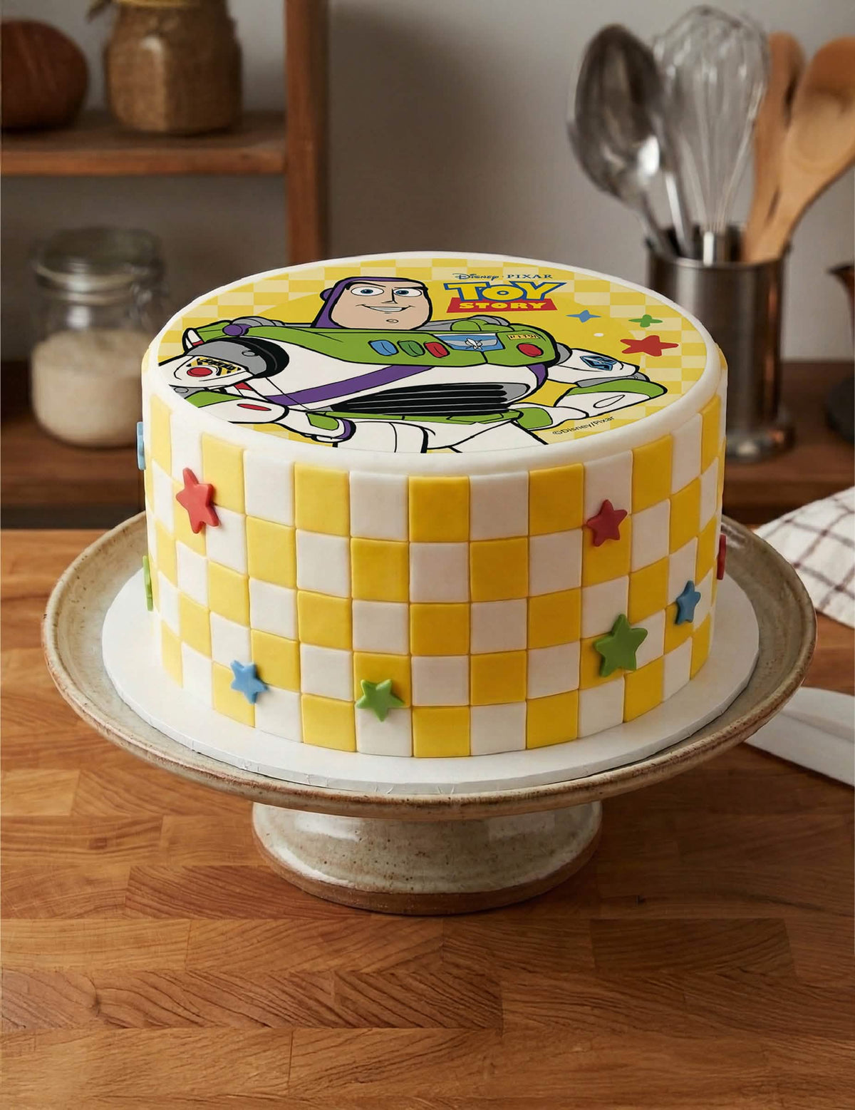 Buzz Lightyear Toy Story™ Tortenaufleger aus Oblate 20 cm