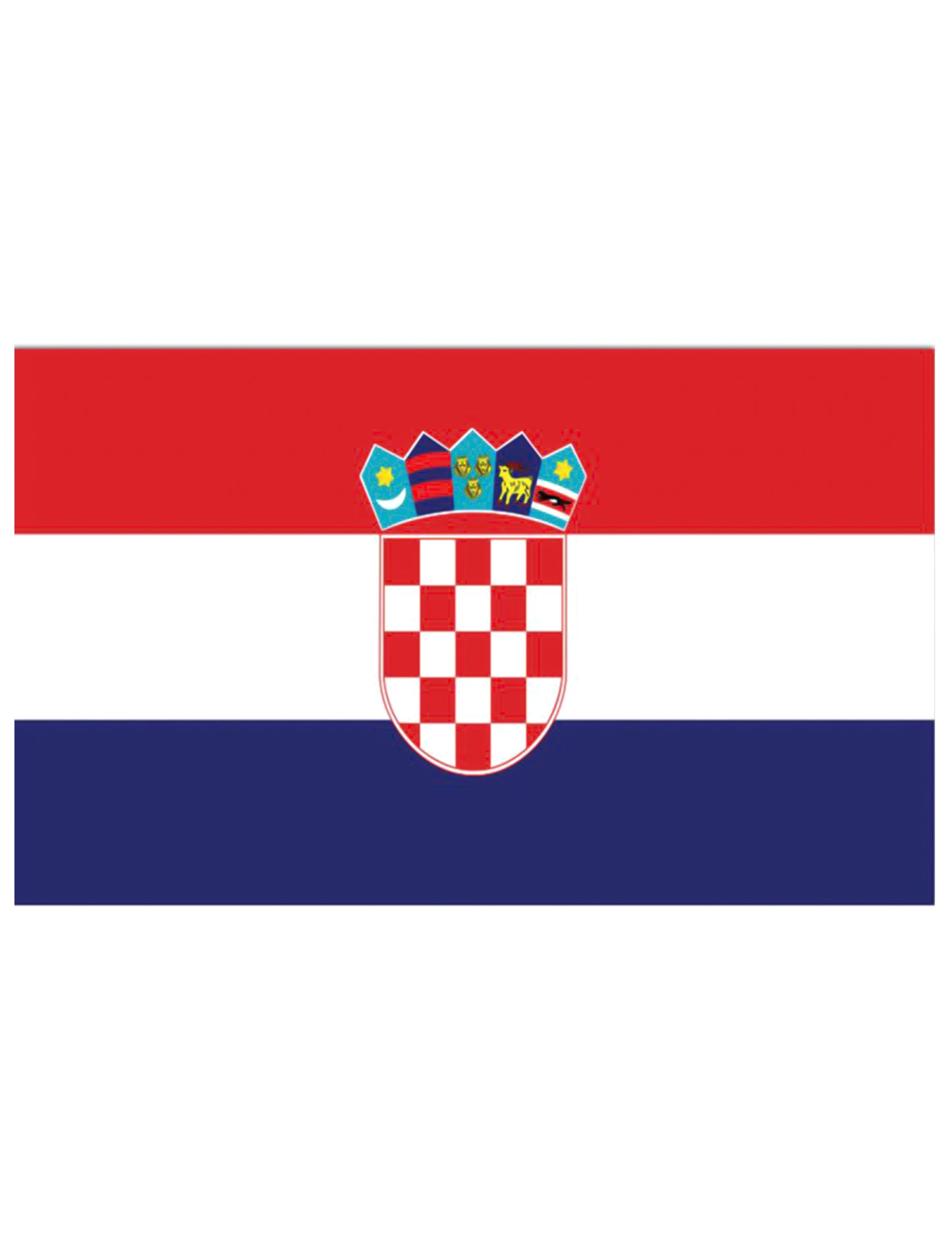 Kroatien-Fahne Stoff 150x90cm