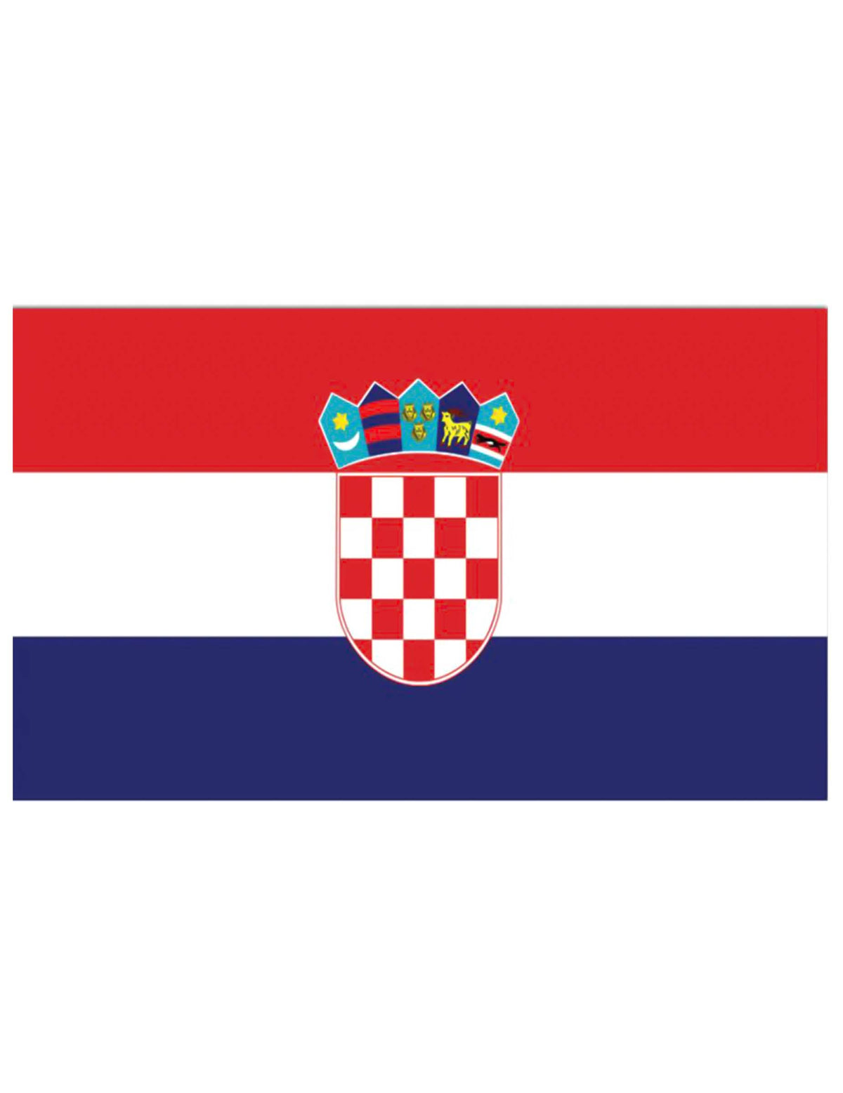 Kroatien-Fahne Stoff 150x90cm