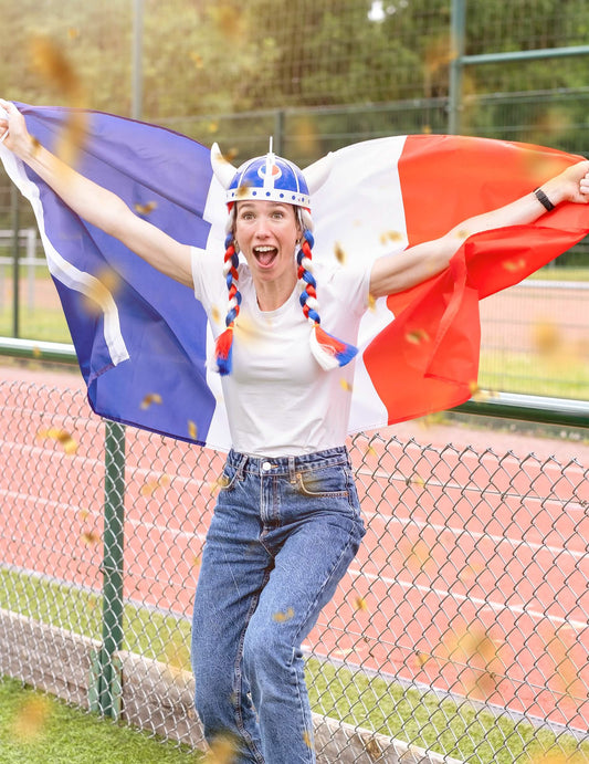 Frankreich Fan Flagge 150 x 90 cm