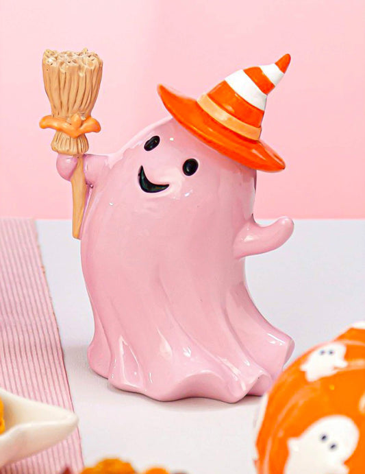 Deko-Gespenst Summerween rosa Pastell 15 cm