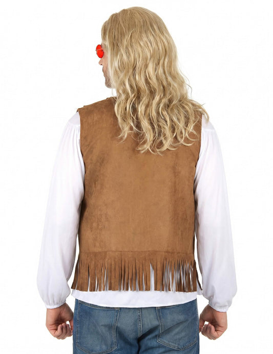 Hippie Weste für Herren braun