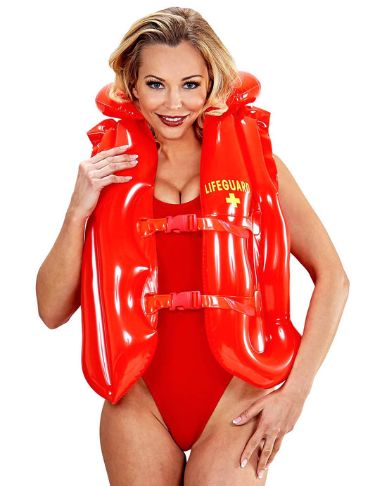 Vue de face du gilet de sauvetage gonflable Lifeguard
