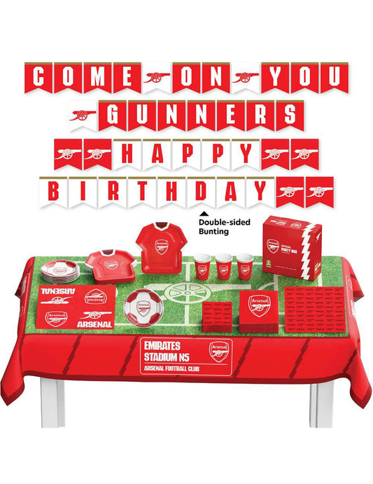 Arsenal Football Club Geburtstags-Deko-Set - 44 Teile