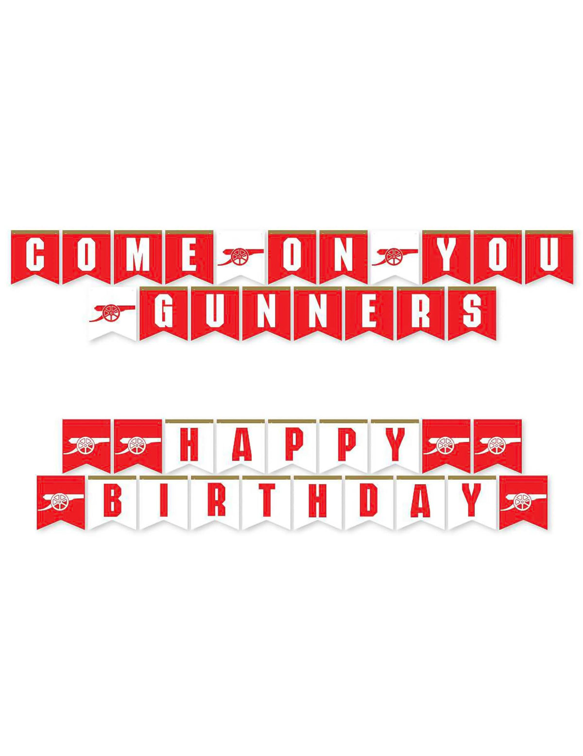 Komplett-Set Arsenal FC Geburtstag - 75 Teile