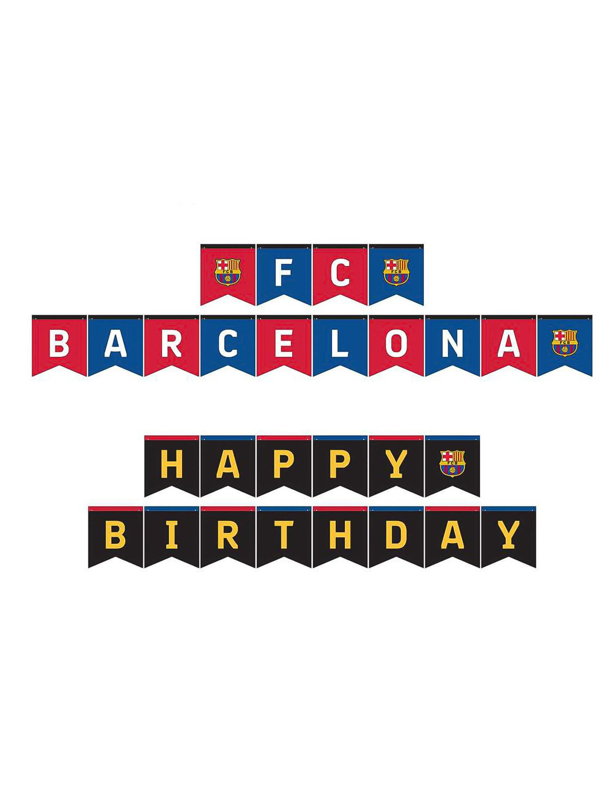 Geburtstags-Set FC Barcelona 44-teilig - Fußball-Deko