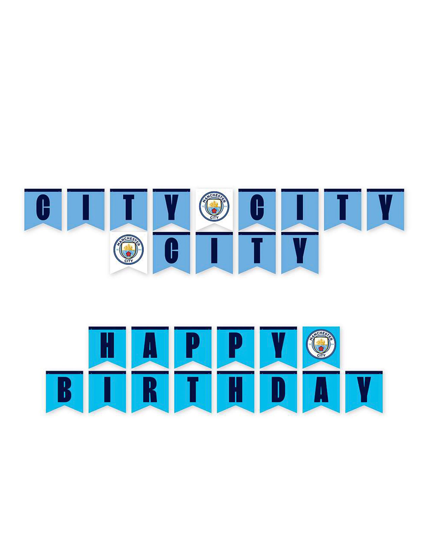 Kit anniversaire Manchester City Football Club 44 pièces