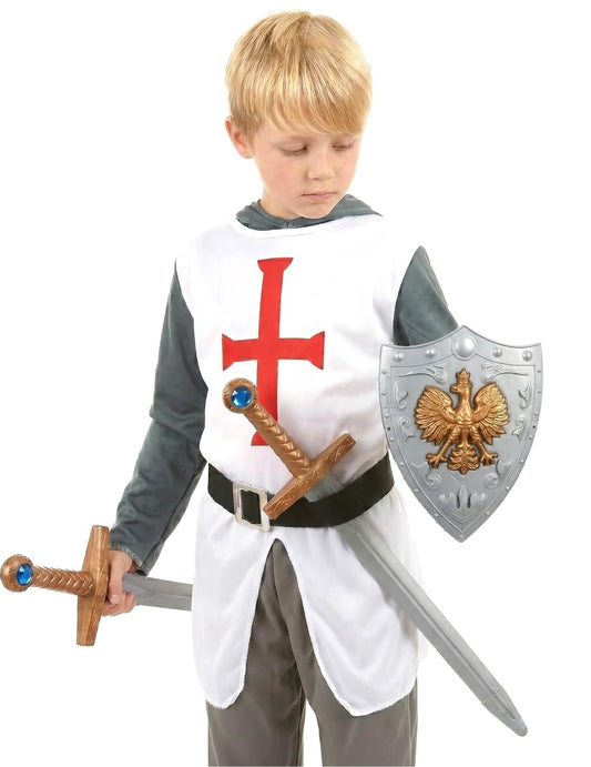 Ritter-Set mit 2 Schwertern & Schild für Kinder