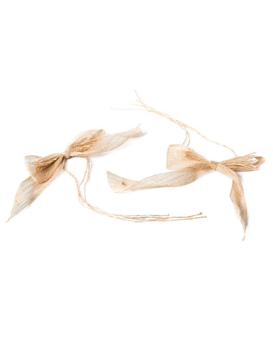 Kit Hochzeitsauto Jute und Spitze Landhausstil komplett Just Married