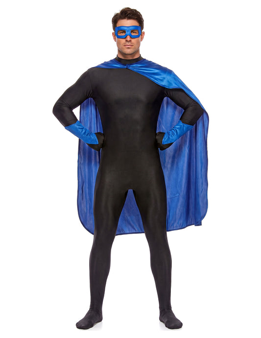 Superheldenkostüm für Frauen und Männer - blau