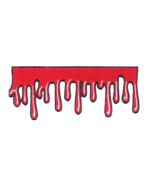 Patch gothique sang pour déguisement rouge
