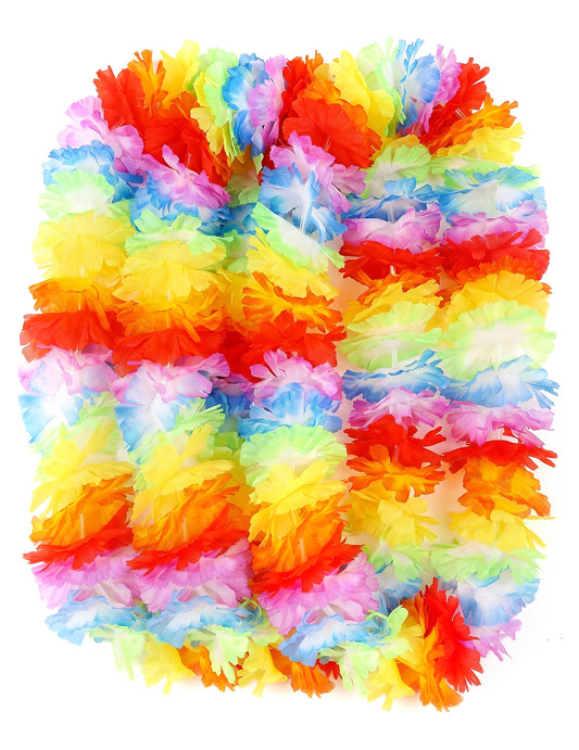 12er-Set bunte Blumenketten
