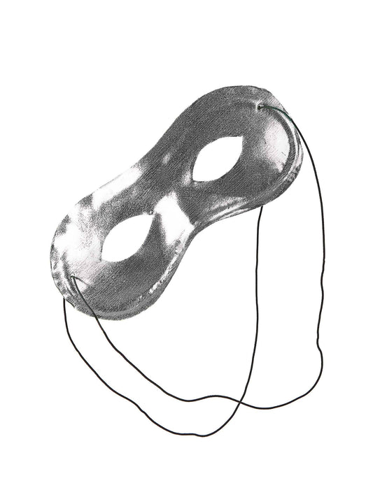 Halbmaske Metallik für Erwachsene