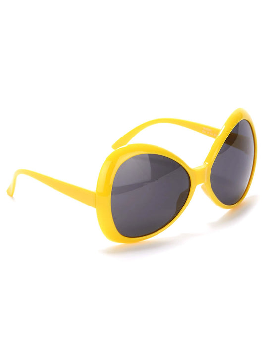 Große Disco-Brille in Gelb