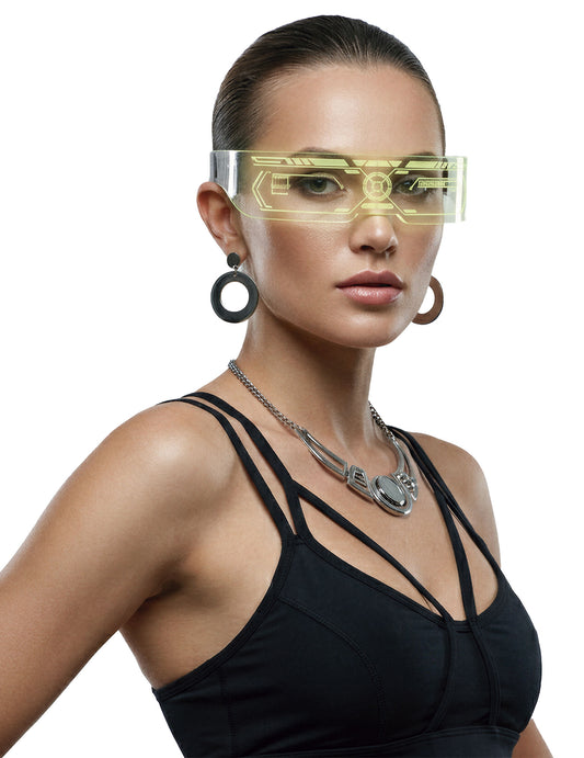 Futuristische Brille mit LED