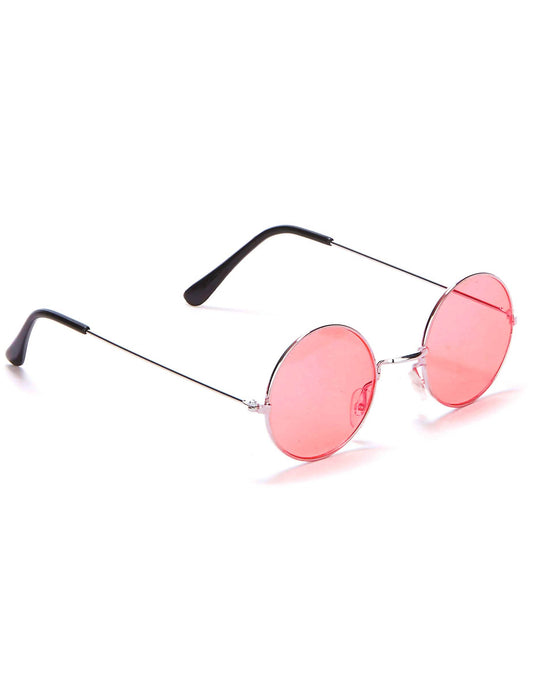 Rote runde Hippie-Brille für Erwachsene
