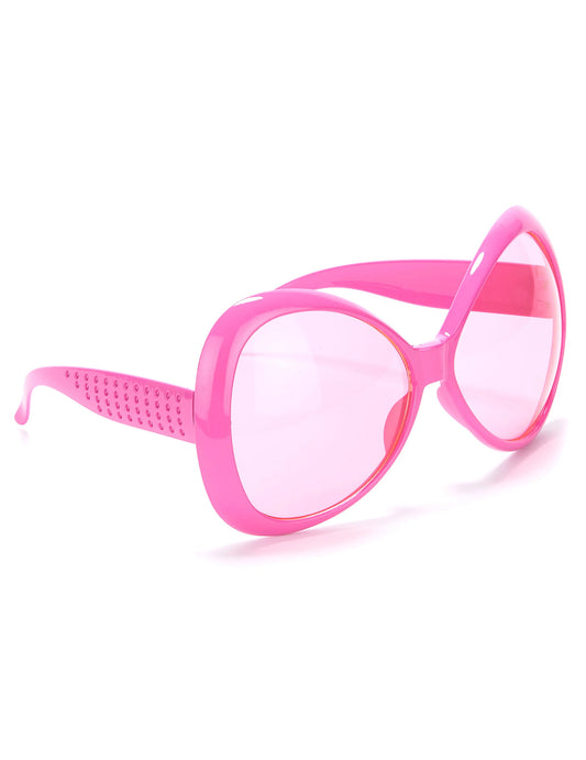 70er Disco Brille in rosa für Erwachsene