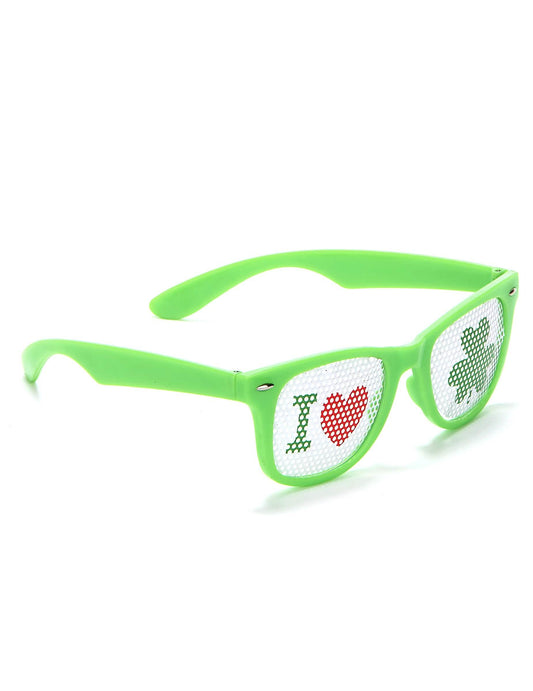 Grüne St. Patrick's Spaßbrille für Erwachsene