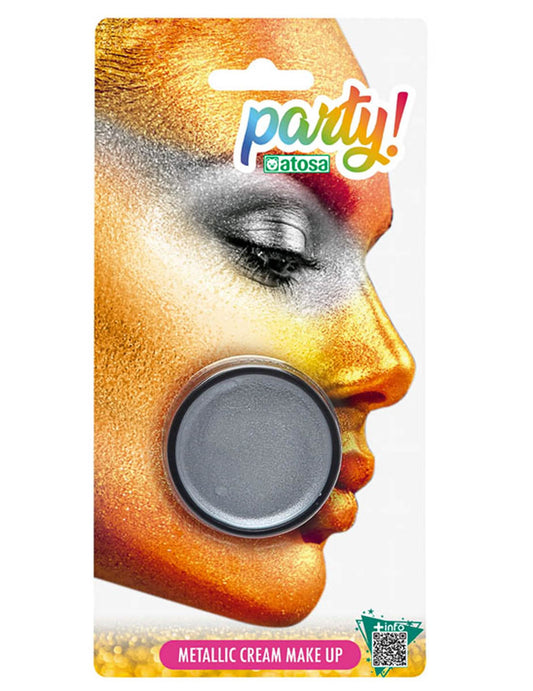Silbernes Metallic-Make-up