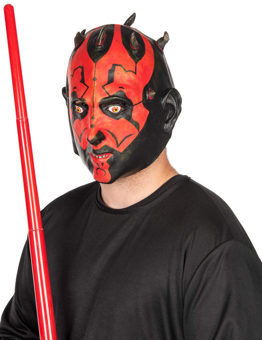 Vue de profil du masque 3/4 Darth Maul Star Wars