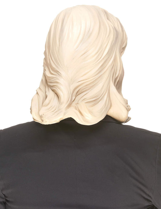 Vue de dos du masque humoristique en latex Marine