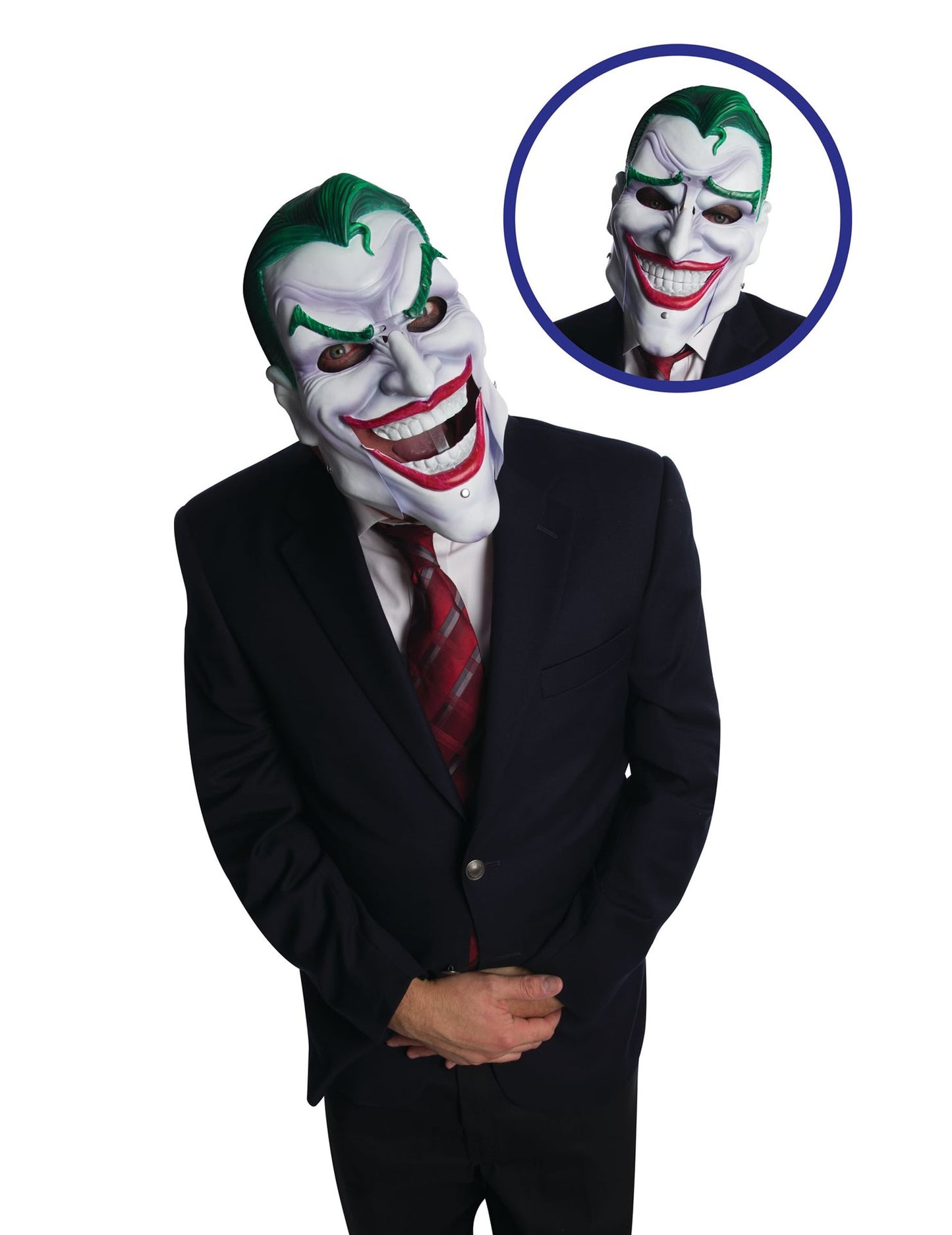 Détail de la mâchoire mobile du masque luxe articulé Joker